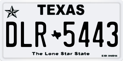 TX license plate DLR5443