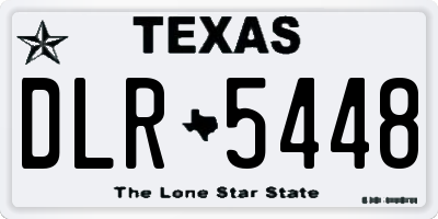 TX license plate DLR5448