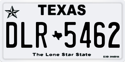 TX license plate DLR5462