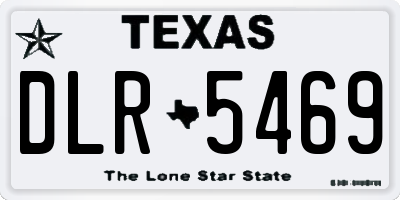 TX license plate DLR5469