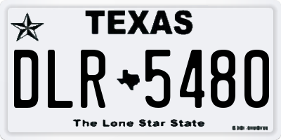 TX license plate DLR5480