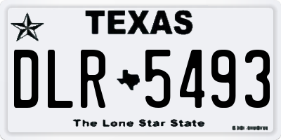 TX license plate DLR5493