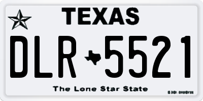 TX license plate DLR5521