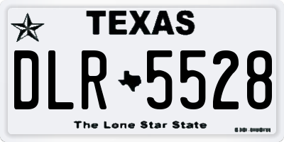 TX license plate DLR5528