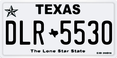 TX license plate DLR5530