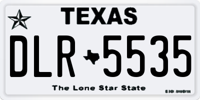 TX license plate DLR5535