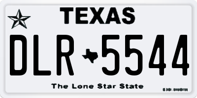 TX license plate DLR5544