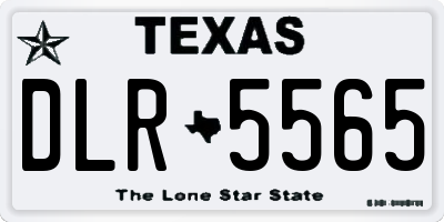 TX license plate DLR5565