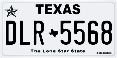 TX license plate DLR5568
