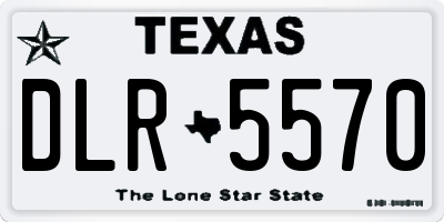 TX license plate DLR5570