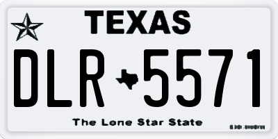 TX license plate DLR5571