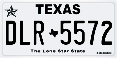 TX license plate DLR5572