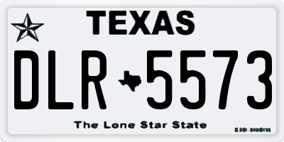 TX license plate DLR5573