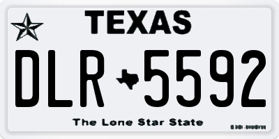 TX license plate DLR5592