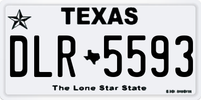 TX license plate DLR5593