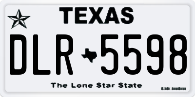 TX license plate DLR5598