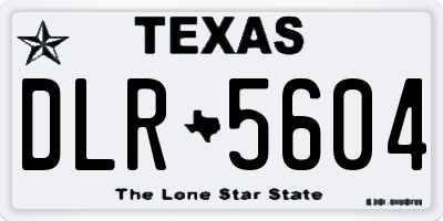 TX license plate DLR5604