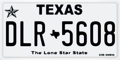TX license plate DLR5608
