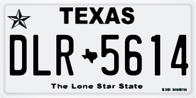 TX license plate DLR5614