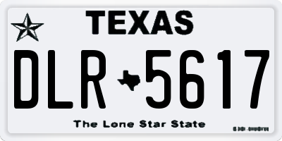 TX license plate DLR5617