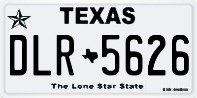 TX license plate DLR5626