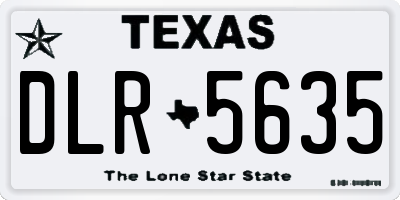 TX license plate DLR5635