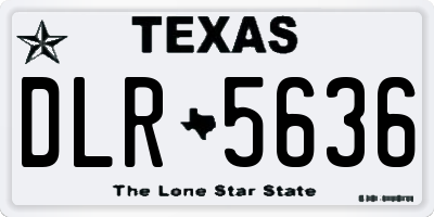 TX license plate DLR5636