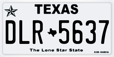 TX license plate DLR5637