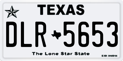 TX license plate DLR5653