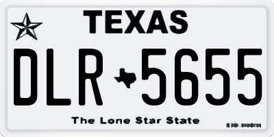 TX license plate DLR5655