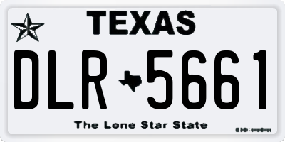 TX license plate DLR5661