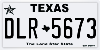 TX license plate DLR5673
