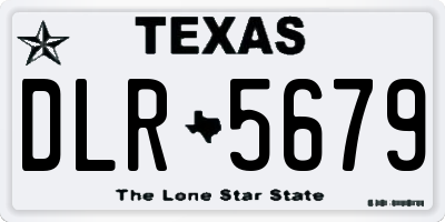 TX license plate DLR5679