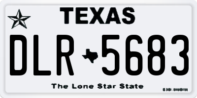 TX license plate DLR5683