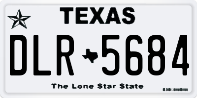 TX license plate DLR5684