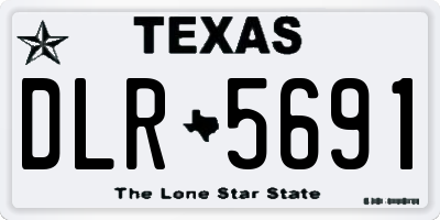 TX license plate DLR5691