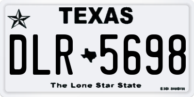 TX license plate DLR5698