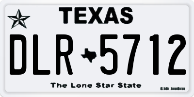 TX license plate DLR5712
