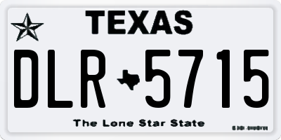 TX license plate DLR5715