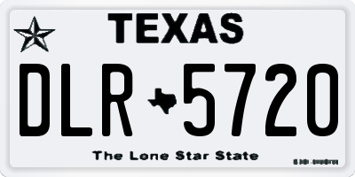 TX license plate DLR5720