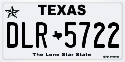 TX license plate DLR5722