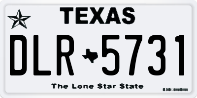 TX license plate DLR5731