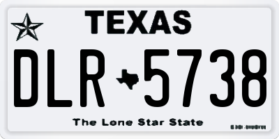 TX license plate DLR5738