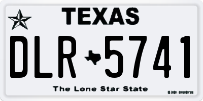 TX license plate DLR5741