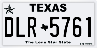 TX license plate DLR5761