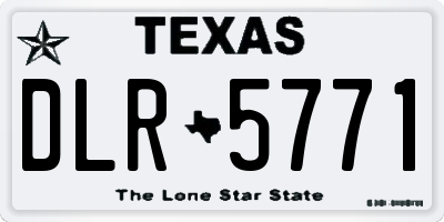 TX license plate DLR5771