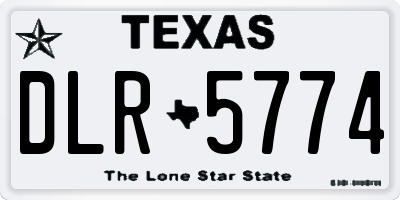 TX license plate DLR5774