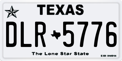 TX license plate DLR5776