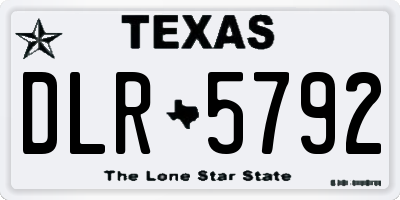 TX license plate DLR5792