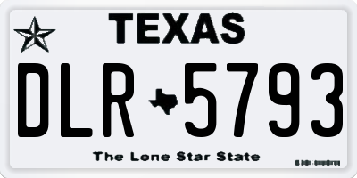 TX license plate DLR5793